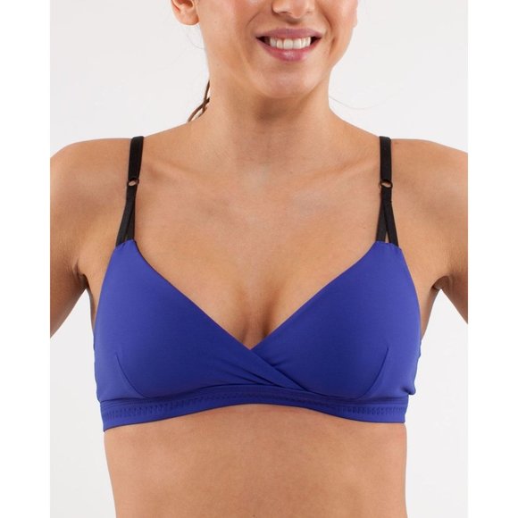 LULULEMON Blue It's Getting Hot in Here Bra sz 6 - Picture 13 of 15